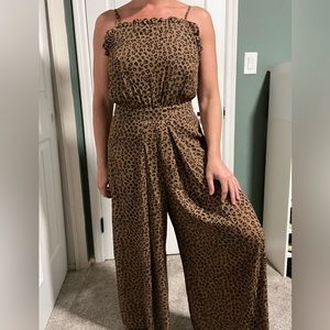 Cece leopard print jumpsuit
